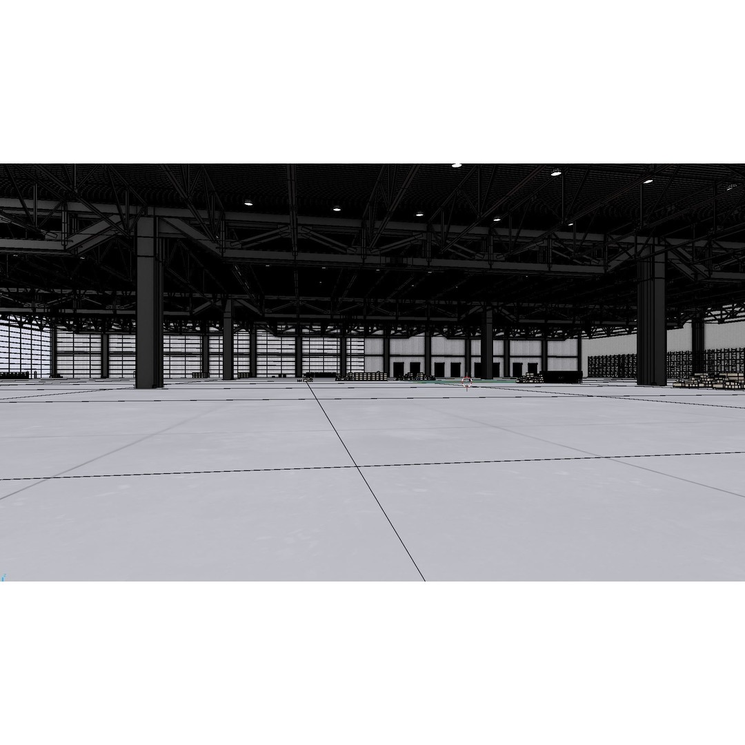 Warehouse Interior 3D Model – Low Poly Game Asset, Blender, FBX, OBJ - View 16