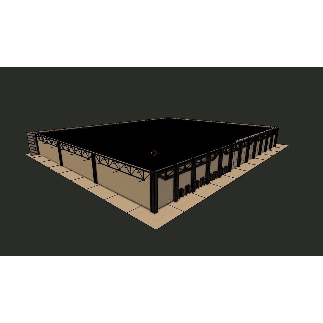 Warehouse Interior 3D Model – Low Poly Game Asset, Blender, FBX, OBJ - View 17