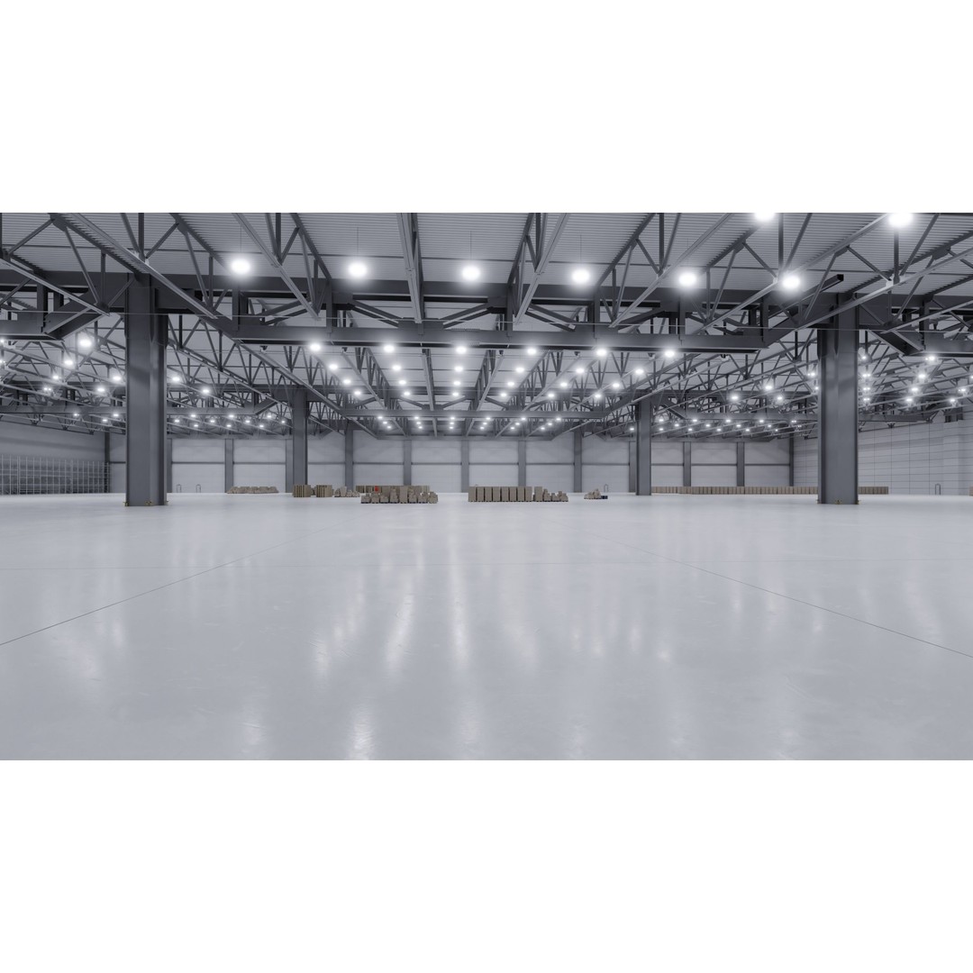 Warehouse Interior 3D Model – Low Poly Game Asset, Blender, FBX, OBJ - View 3