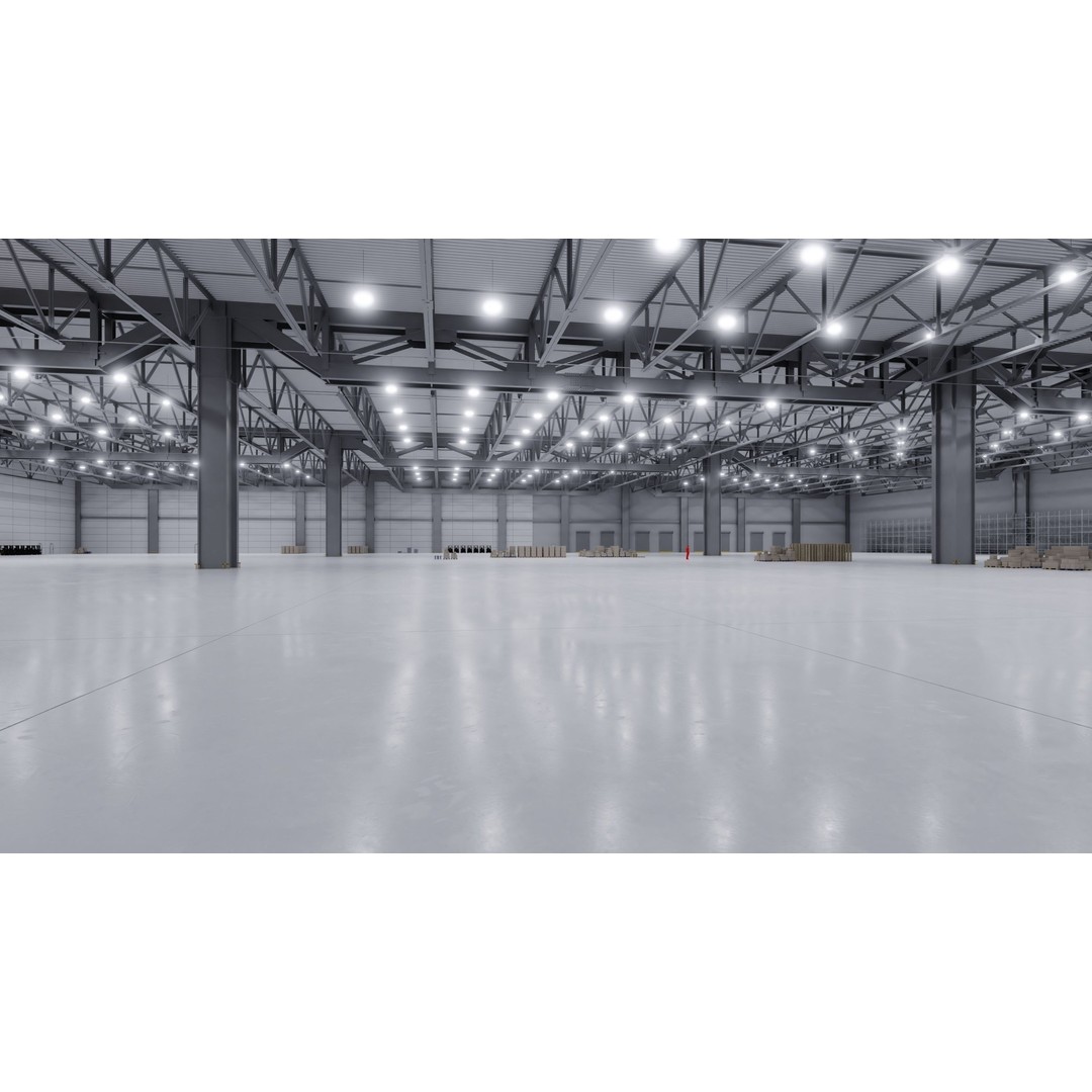 Warehouse Interior 3D Model – Low Poly Game Asset, Blender, FBX, OBJ - View 5