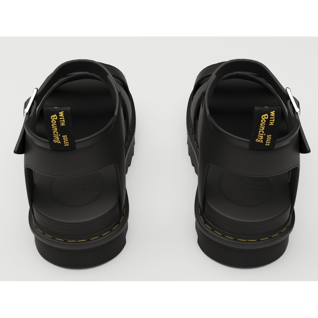 Blaire Hydro Leather Strap Sandals 3D Model – Low Poly Game Asset, FBX - View 5