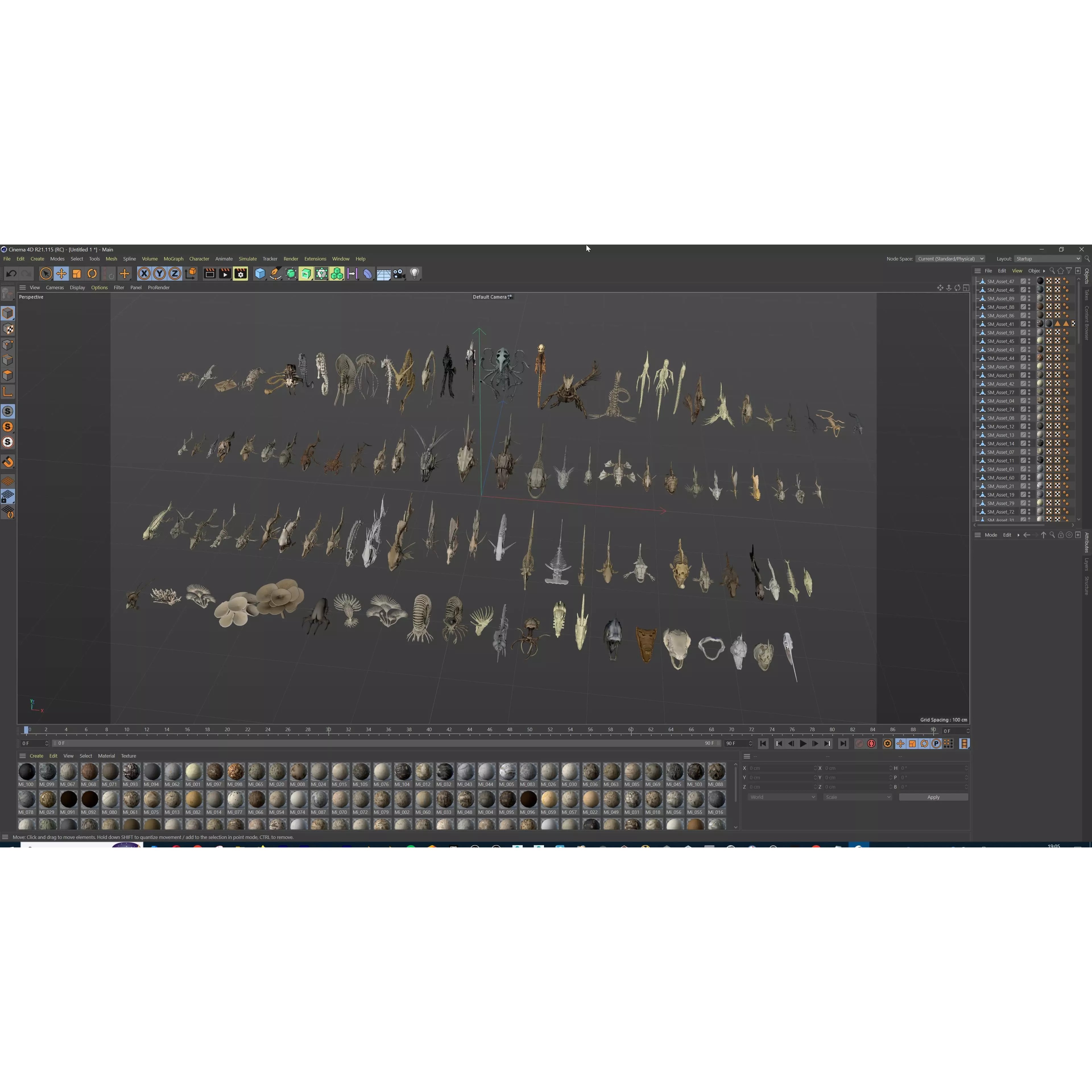 Fish and Underwater Creatures Skeleton Collection - Low-Poly 3D Model - View 40