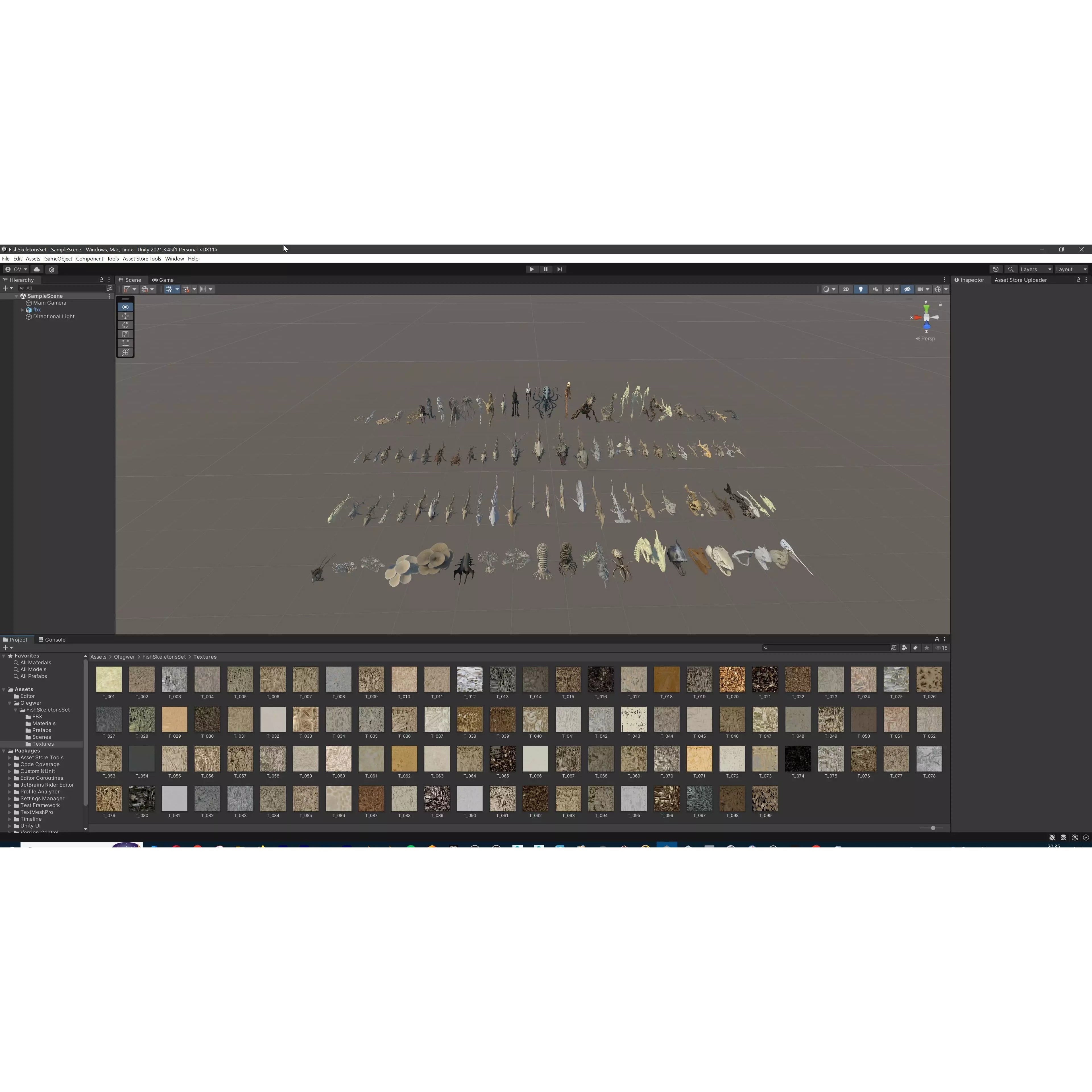 Fish and Underwater Creatures Skeleton Collection - Low-Poly 3D Model - View 49