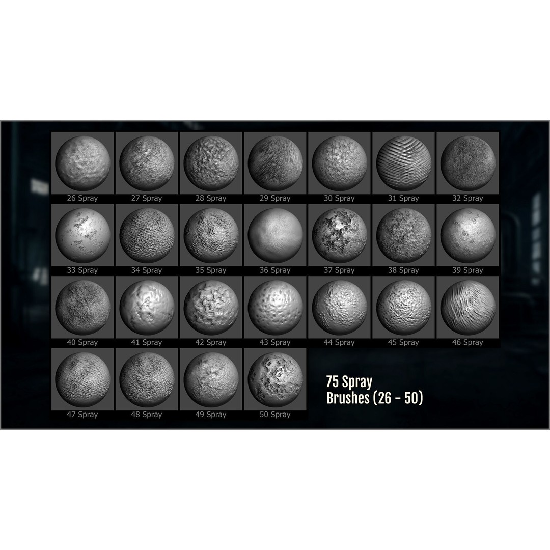 Industrial Metallic Roughness Maker 3D Model – ZBrush Brushes & Alphas - View 11