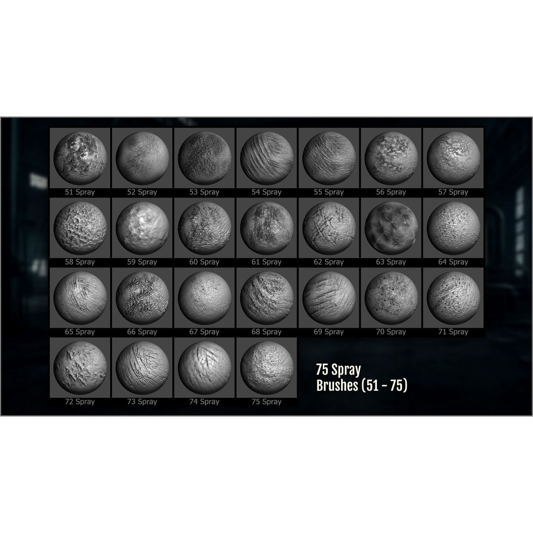 Industrial Metallic Roughness Maker 3D Model – ZBrush Brushes & Alphas - View 12