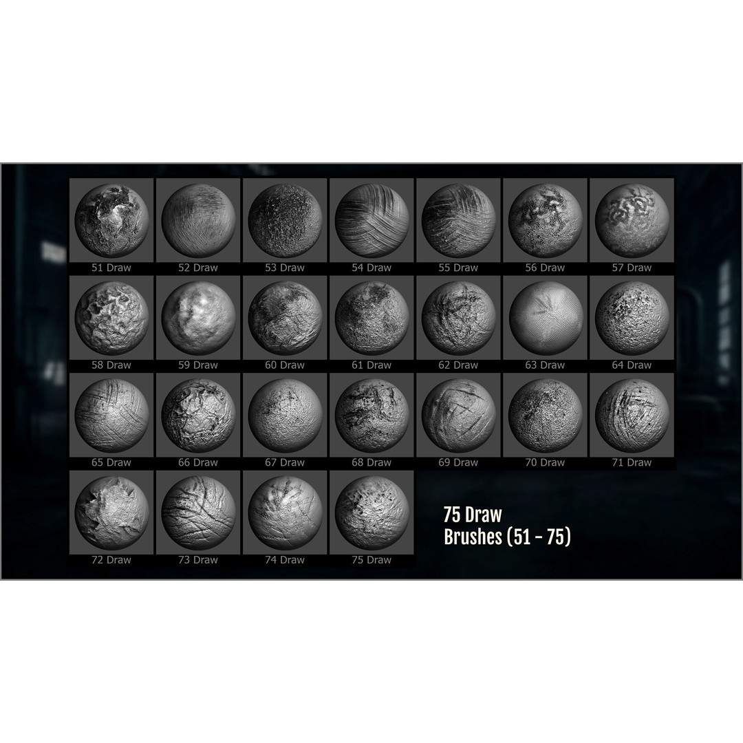 Industrial Metallic Roughness Maker 3D Model – ZBrush Brushes & Alphas - View 9