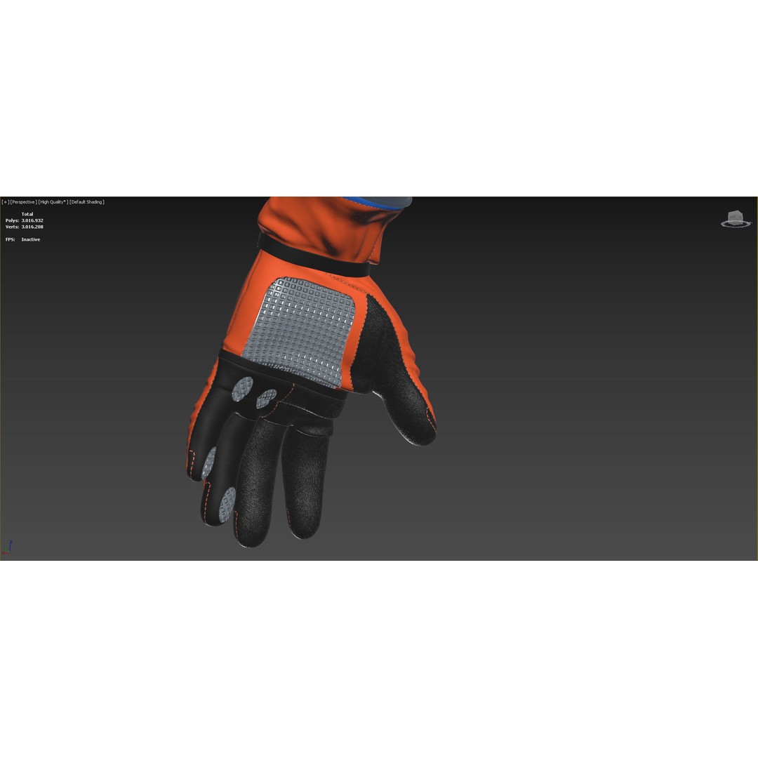 Artemis Orion OCSS Astronaut Suit 3D Model – PBR Textures, OBJ, Game-Ready - View 14