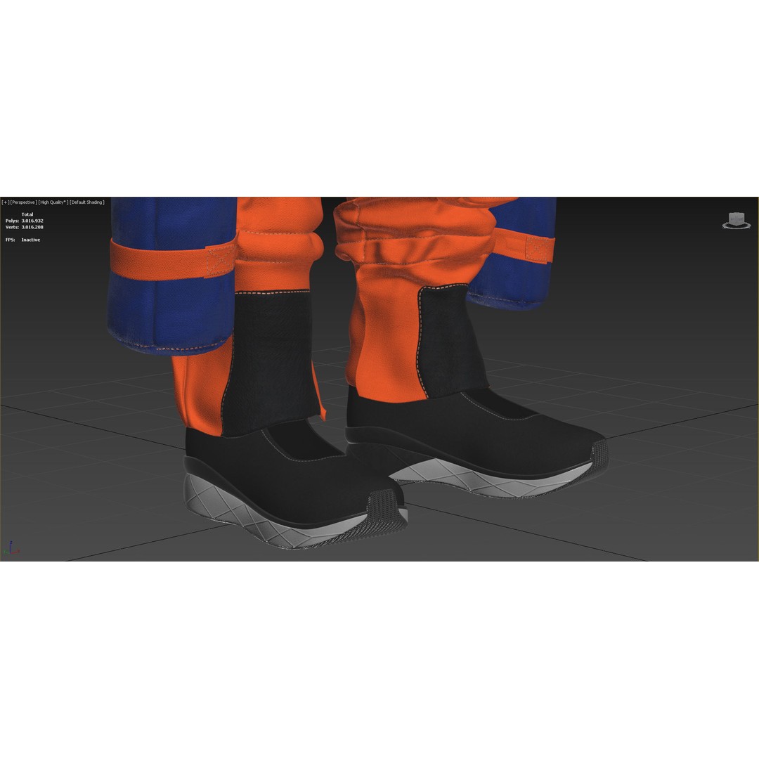 Artemis Orion OCSS Astronaut Suit 3D Model – PBR Textures, OBJ, Game-Ready - View 16