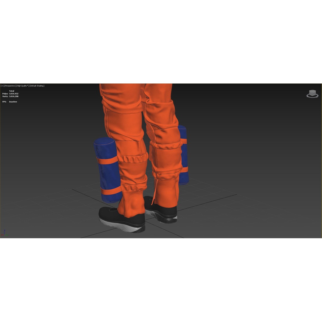 Artemis Orion OCSS Astronaut Suit 3D Model – PBR Textures, OBJ, Game-Ready - View 17