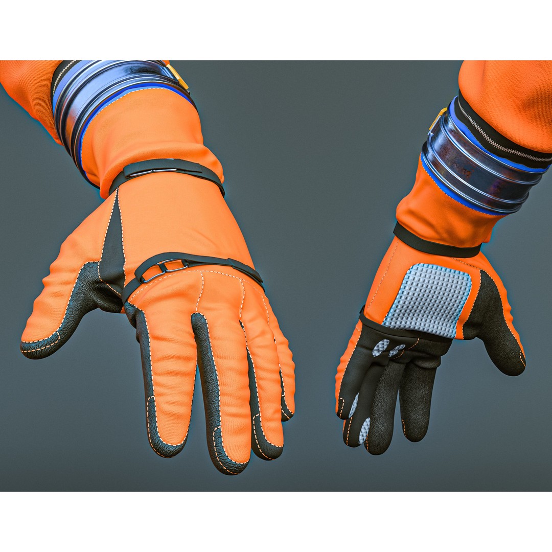 Artemis Orion OCSS Astronaut Suit 3D Model – PBR Textures, OBJ, Game-Ready - View 6