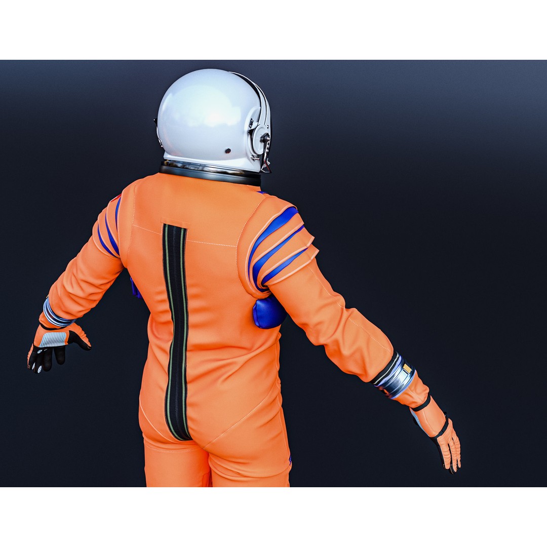 Artemis Orion OCSS Astronaut Suit 3D Model – PBR Textures, OBJ, Game-Ready - View 8