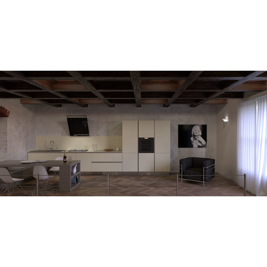 Kitchen Solution 3D Model – Low Poly Modular Asset Pack, FBX & Blender - View 10