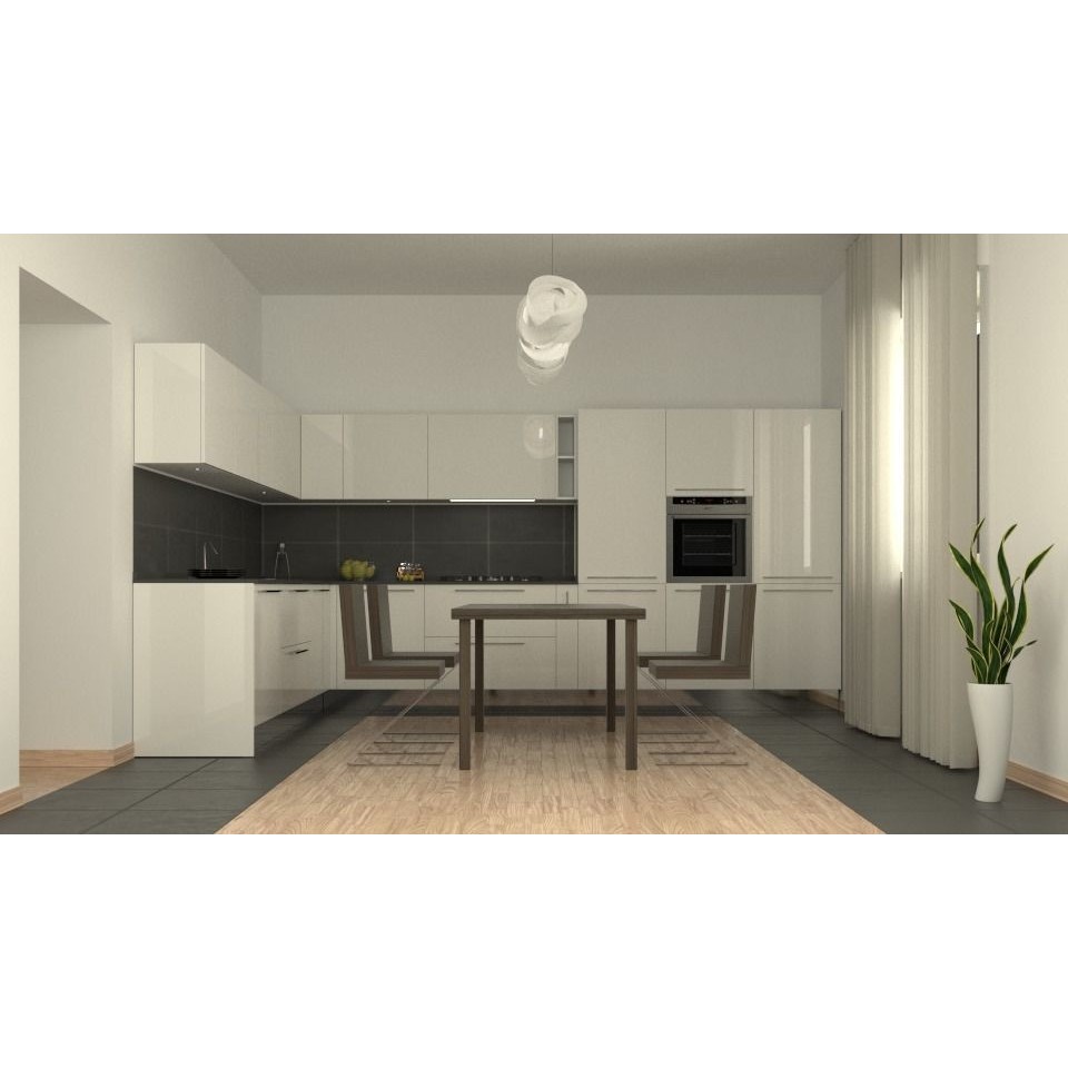 Kitchen Solution 3D Model – Low Poly Modular Asset Pack, FBX & Blender - View 9