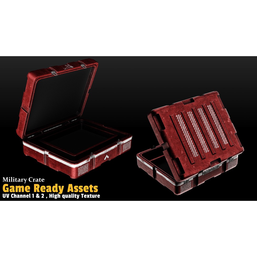 17 Crate 3D Model – Mid Poly Game Asset with PBR Textures, FBX/OBJ - View 10