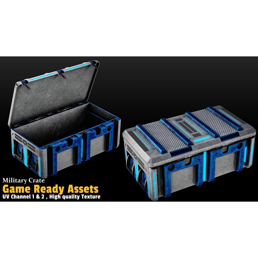 17 Crate 3D Model – Mid Poly Game Asset with PBR Textures, FBX/OBJ - View 16