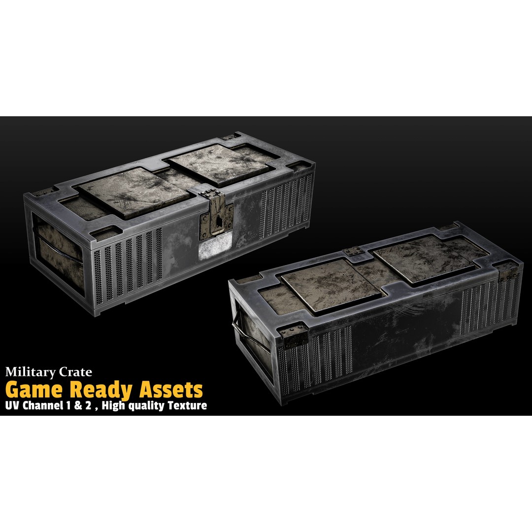 17 Crate 3D Model – Mid Poly Game Asset with PBR Textures, FBX/OBJ - View 18