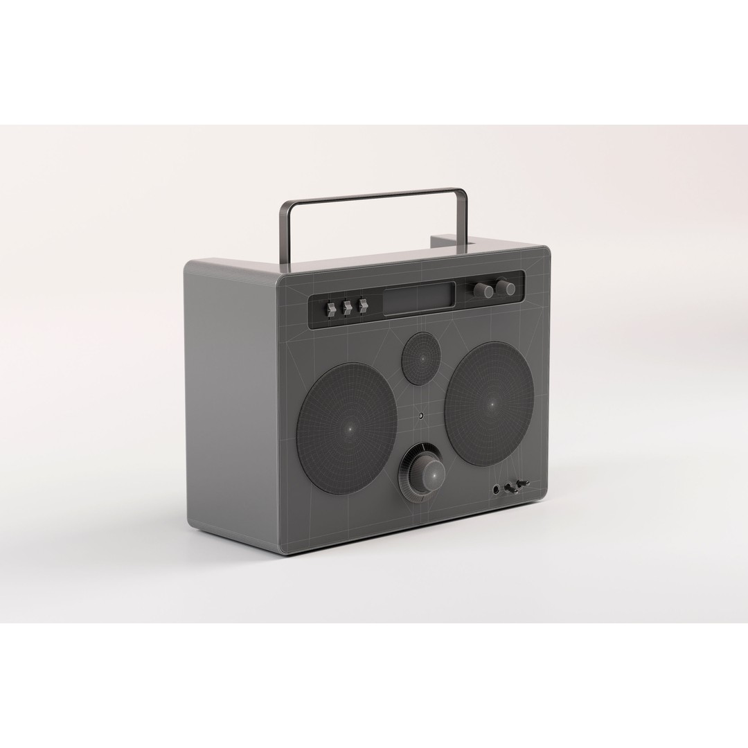SongBook Max 3D Model – Detailed Vintage Speaker, FBX, Blender, OBJ - View 12