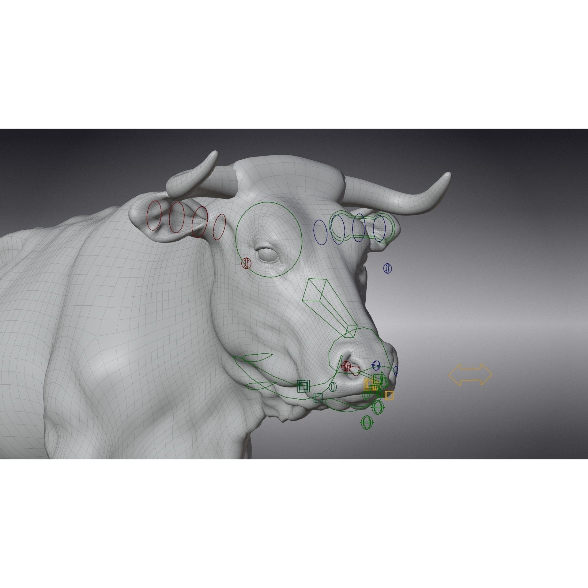 Cattle Cow - Animated Rigged Game-Ready 3D Model - View 26