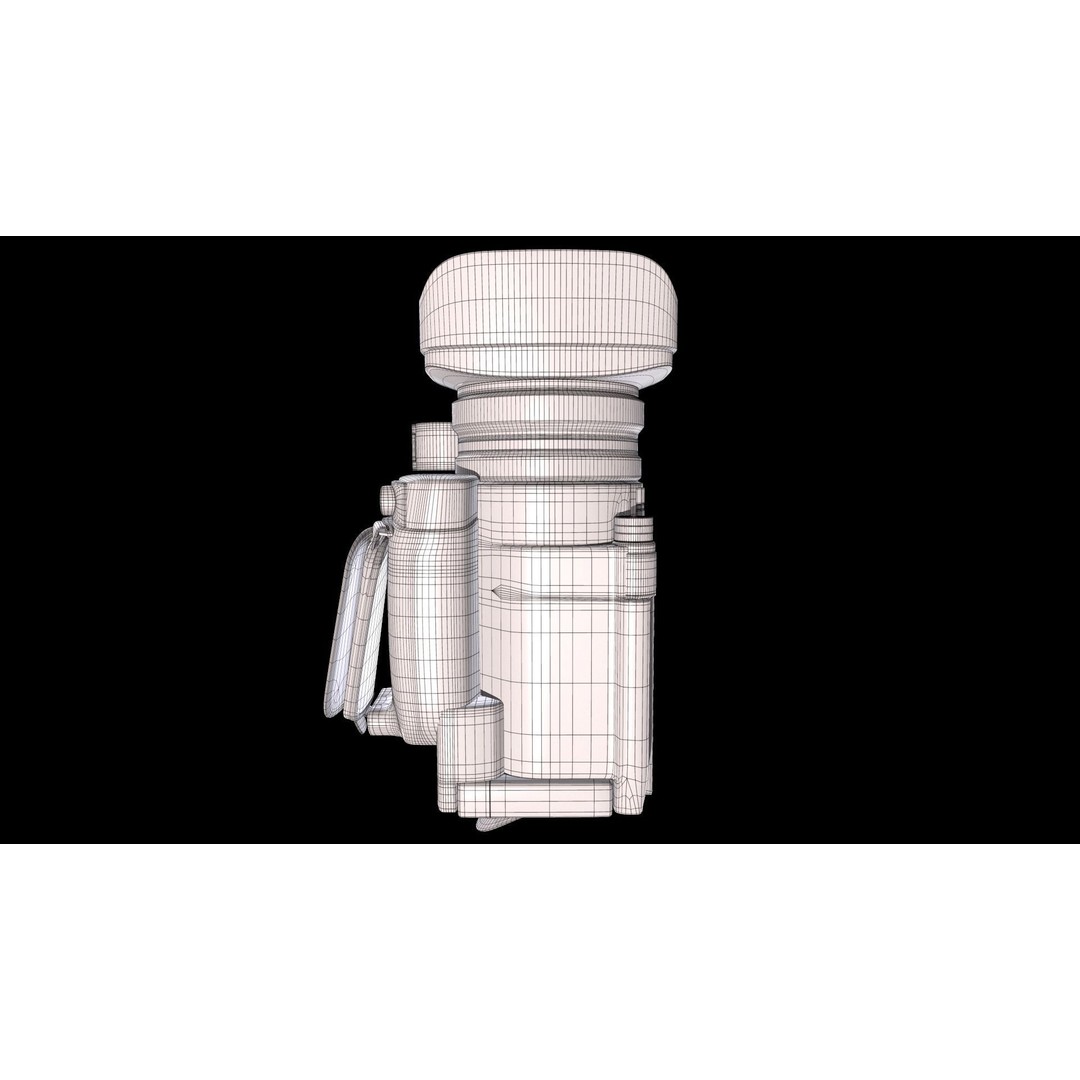 JVC GY-HM250U Camcorder 3D Model – PBR Textured, FBX Format