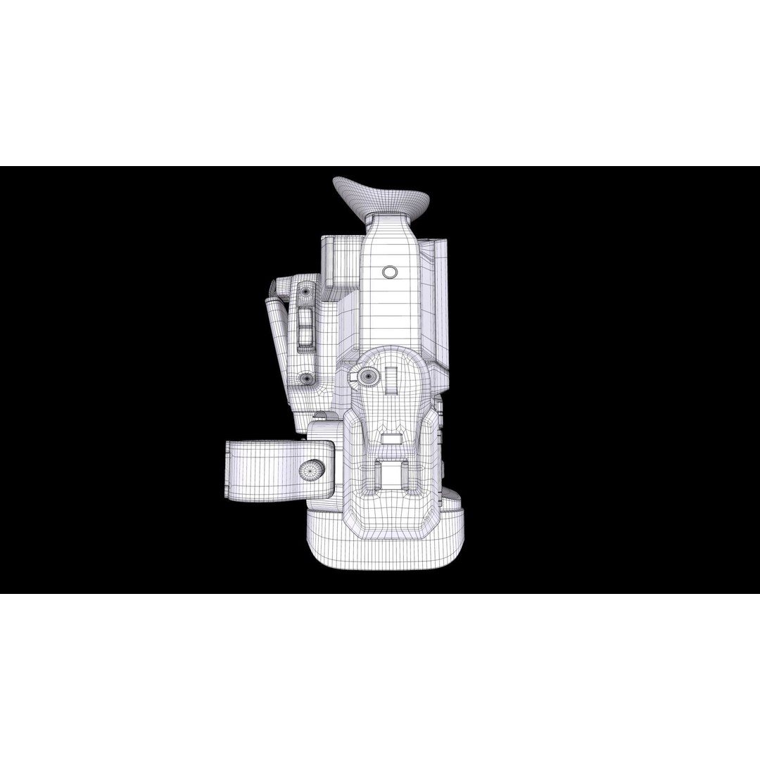 JVC GY-HM250U Camcorder 3D Model – PBR Textured, FBX Format - View 16