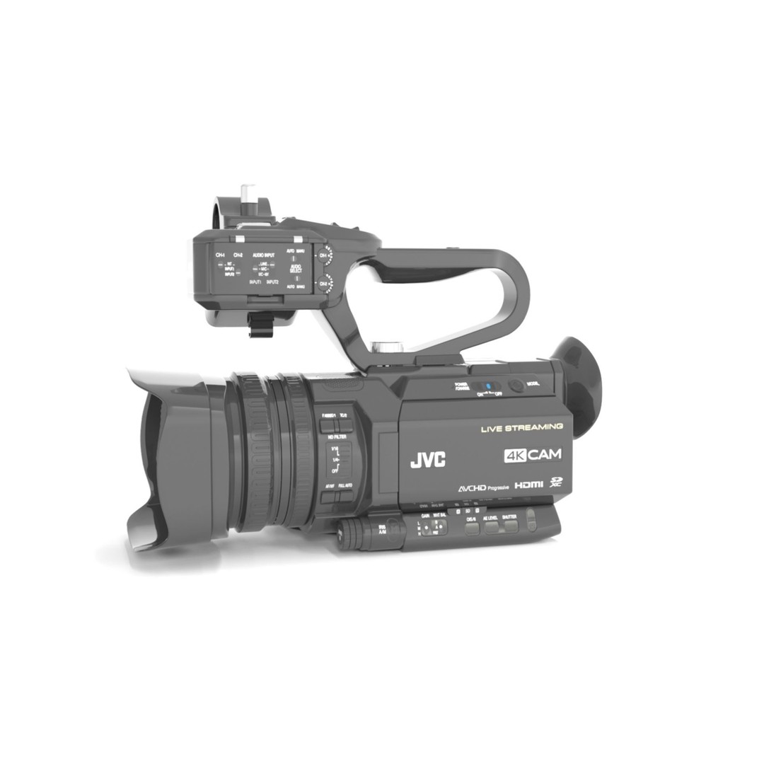 JVC GY-HM250U Camcorder 3D Model – PBR Textured, FBX Format - View 4