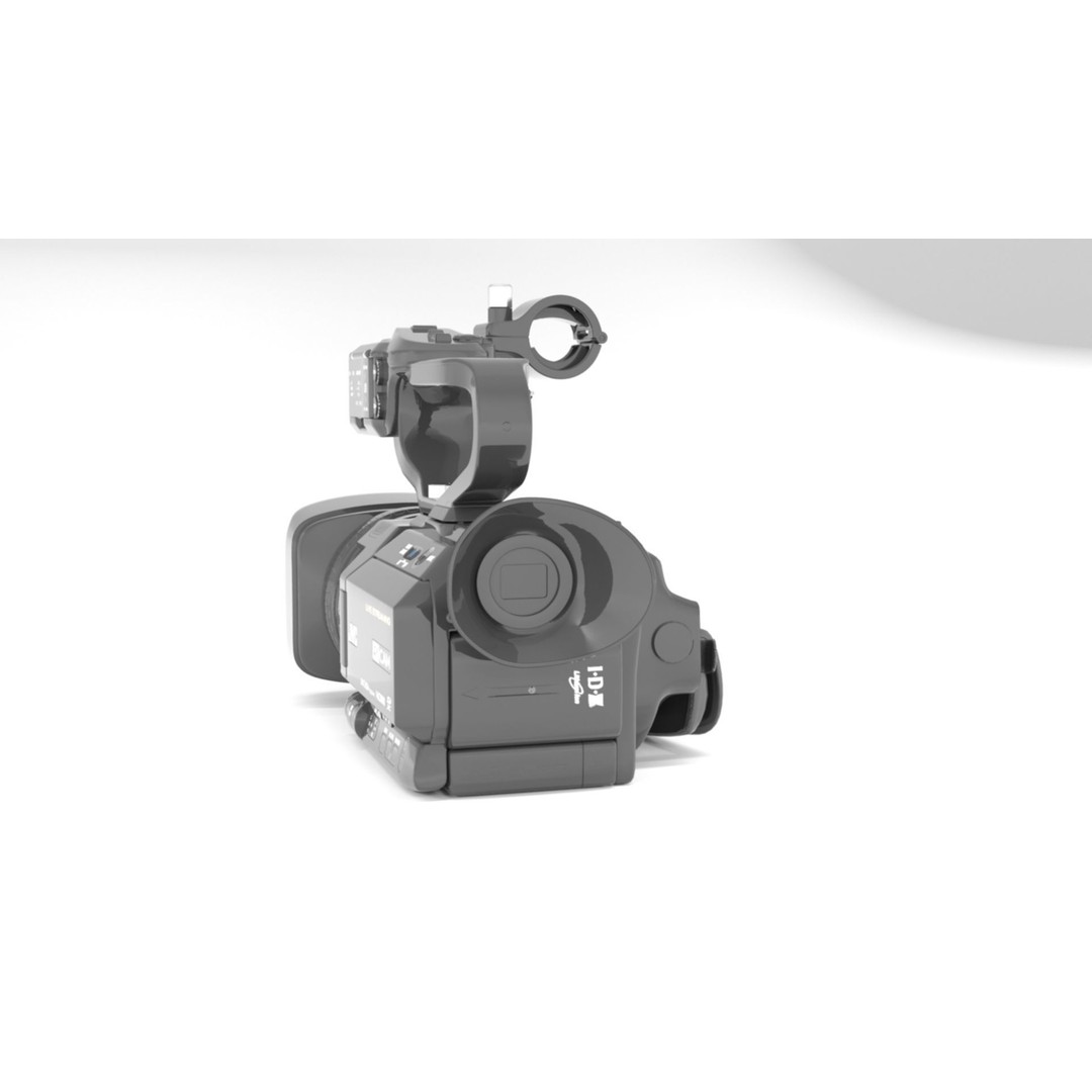 JVC GY-HM250U Camcorder 3D Model – PBR Textured, FBX Format - View 6