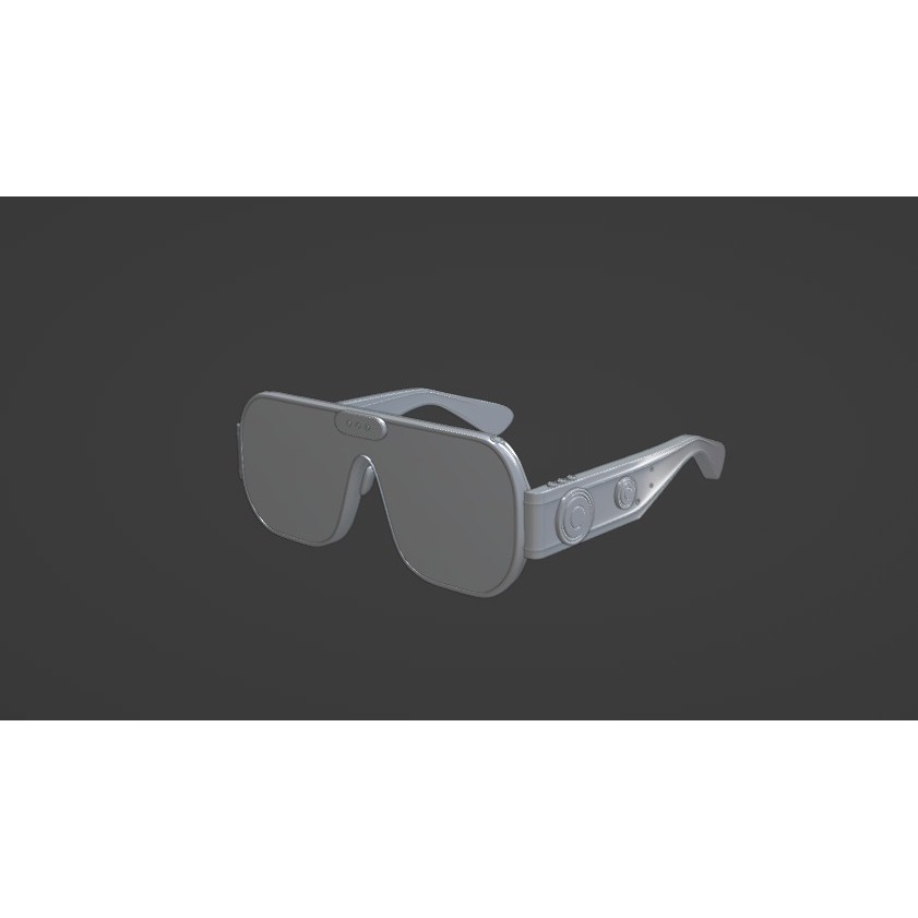 Sci-Fi AR Glasses 3D Model – Low Poly PBR Device, FBX - View 7