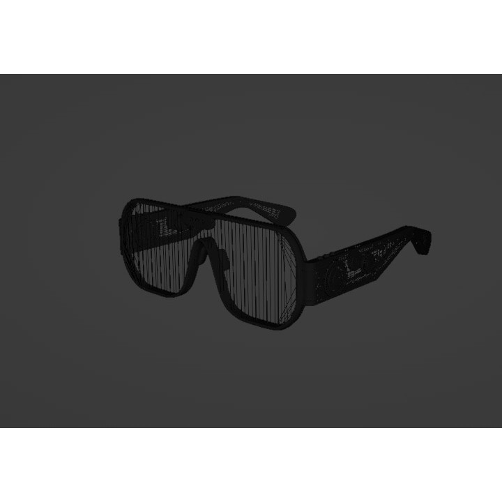 Sci-Fi AR Glasses 3D Model – Low Poly PBR Device, FBX - View 8