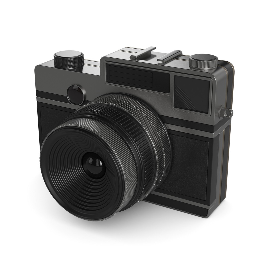 Vintage Instant Camera 3D Model – Low Poly Game Ready Asset, FBX