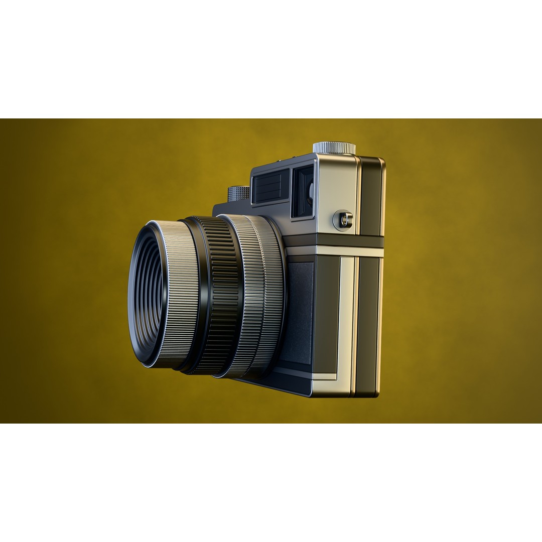 Vintage Instant Camera 3D Model – Low Poly Game Ready Asset, FBX - View 10