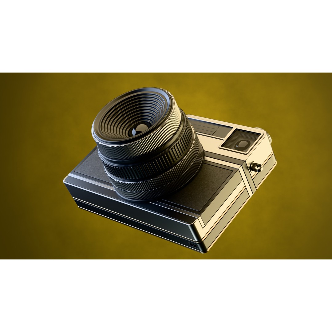 Vintage Instant Camera 3D Model – Low Poly Game Ready Asset, FBX - View 12