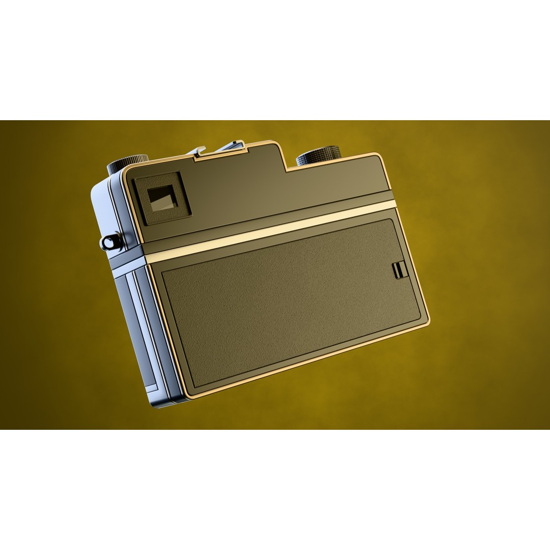 Vintage Instant Camera 3D Model – Low Poly Game Ready Asset, FBX - View 13