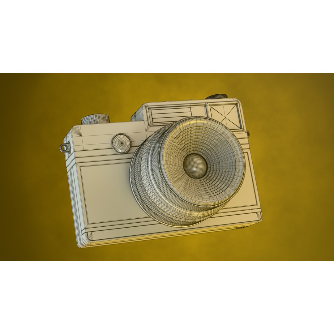 Vintage Instant Camera 3D Model – Low Poly Game Ready Asset, FBX - View 3
