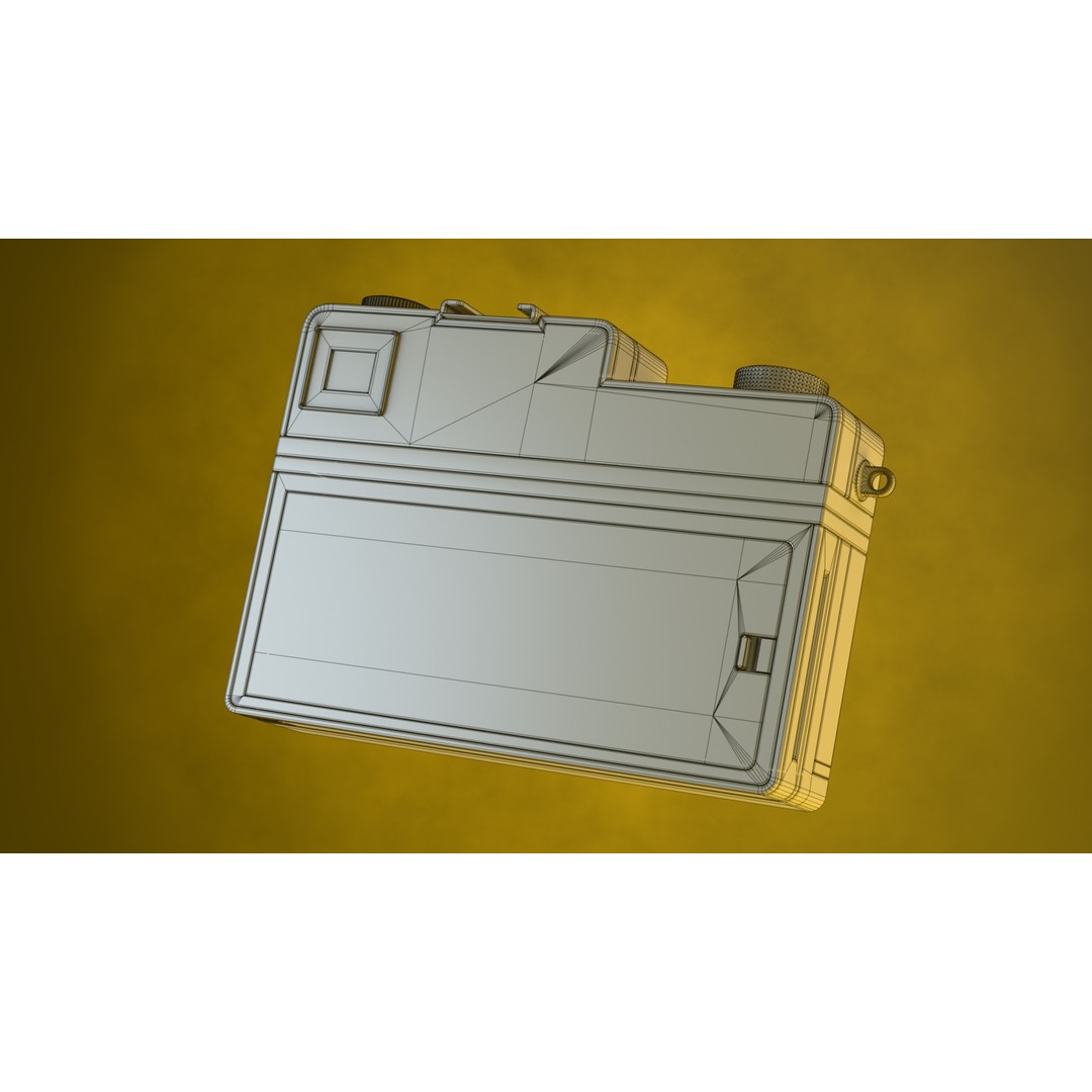 Vintage Instant Camera 3D Model – Low Poly Game Ready Asset, FBX - View 6