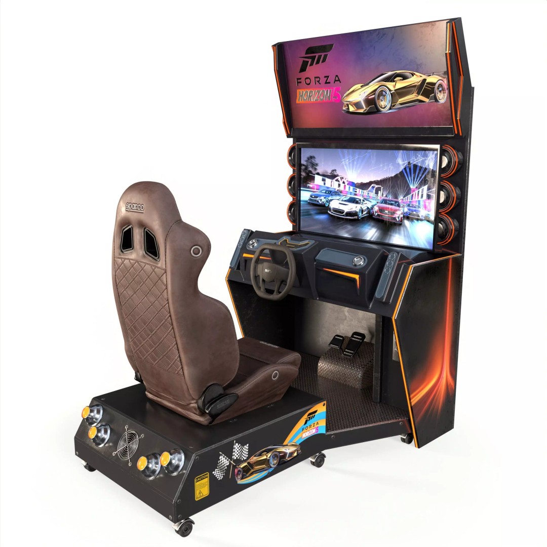Car Racing Arcade Machine 3D Model – PBR Textures, FBX & OBJ Formats - View 15
