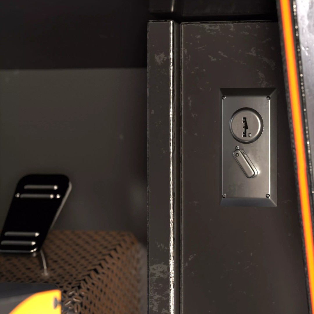 Car Racing Arcade Machine 3D Model – PBR Textures, FBX & OBJ Formats - View 9