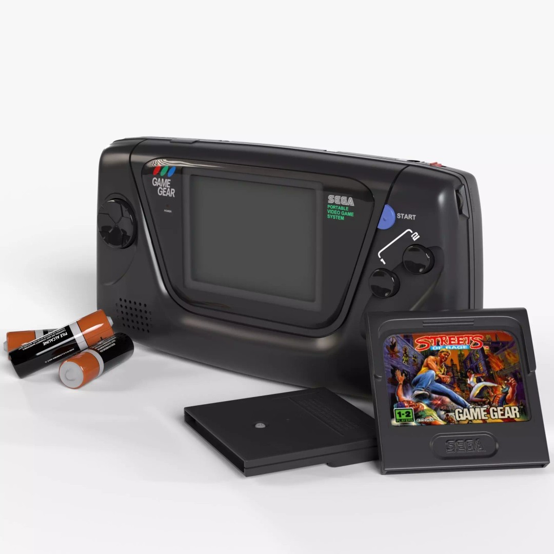 Sega Game Gear 3D Model – Low Poly Game Asset, FBX, PBR Textures - View 2