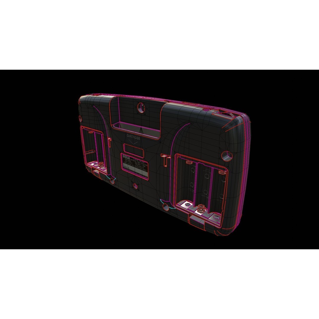 Sega Game Gear 3D Model – Low Poly Game Asset, FBX, PBR Textures - View 22