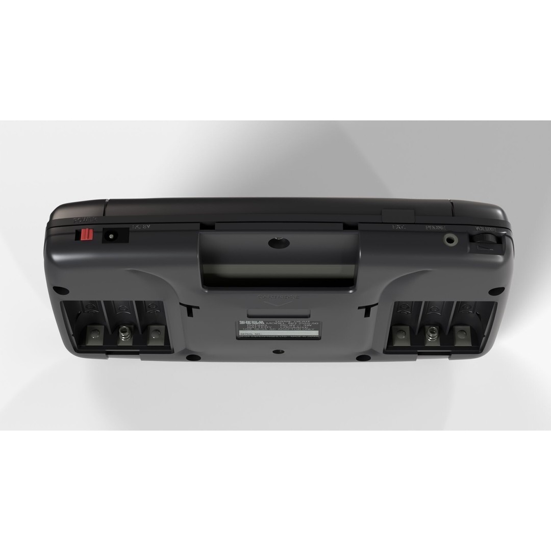 Sega Game Gear 3D Model – Low Poly Game Asset, FBX, PBR Textures - View 9