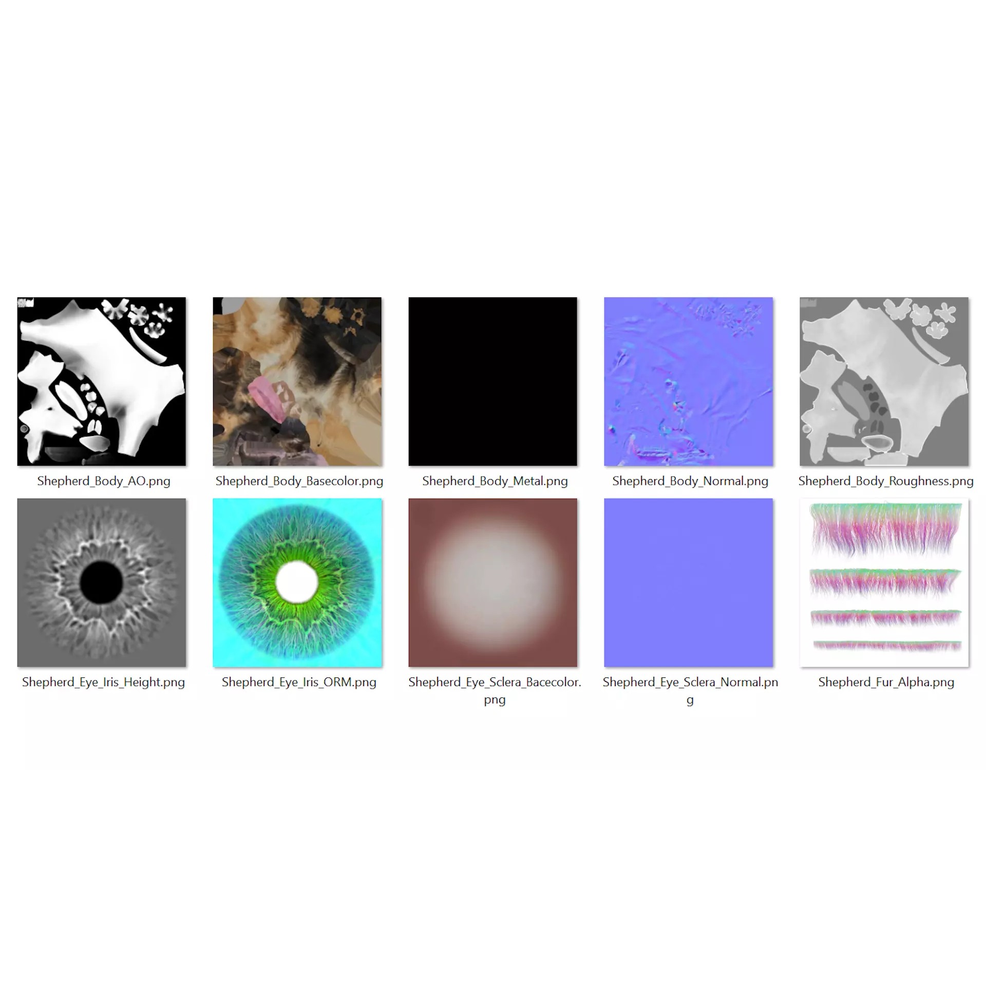 Shepherd German - Low-Poly Game-Ready 3D Model