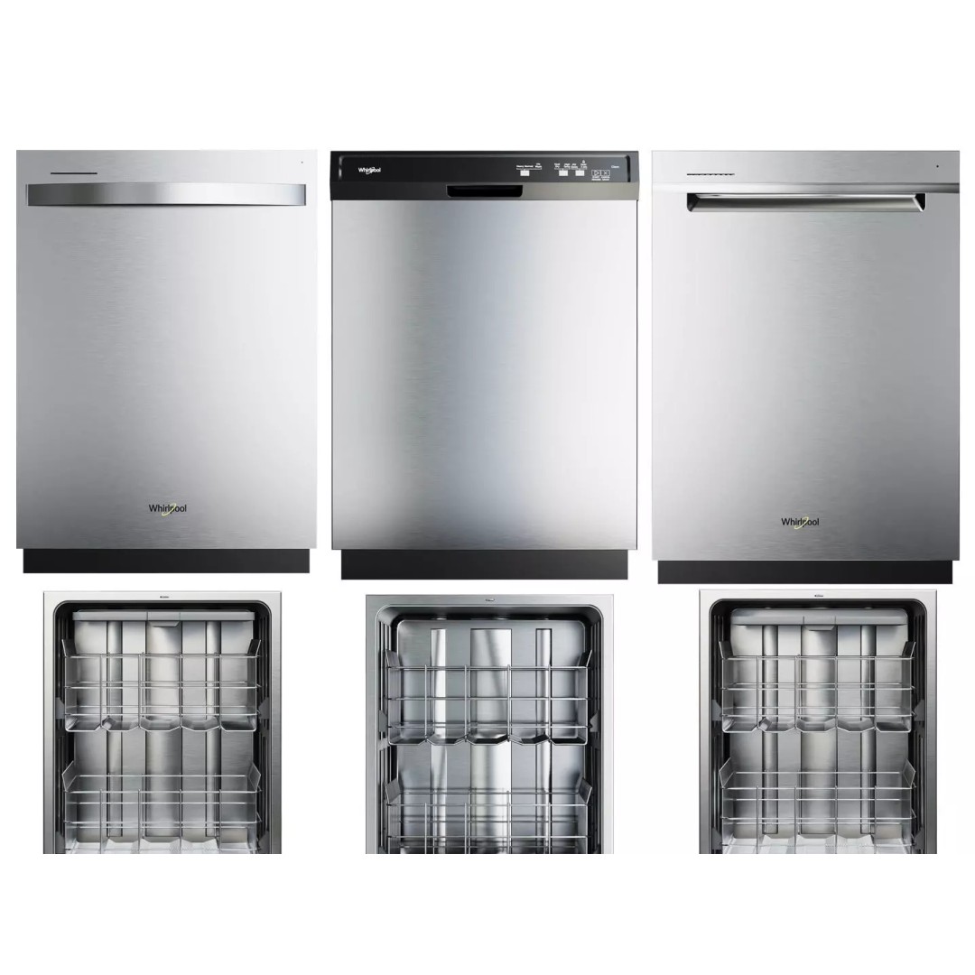 Whirlpool Dishwasher Collection 3D Model – High-Quality Appliance Asset, FBX, OBJ - View 2