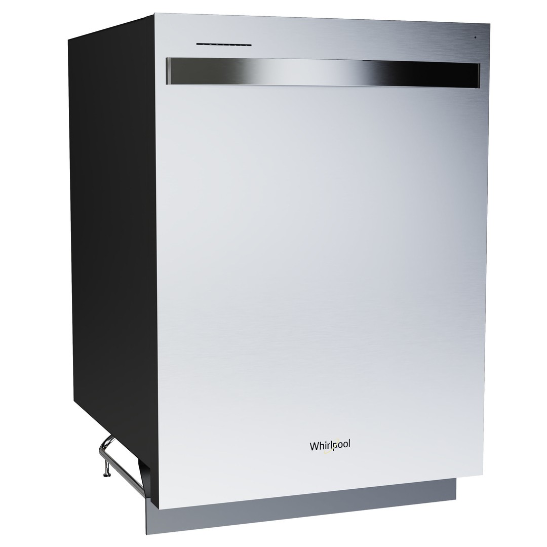 Whirlpool Dishwasher Collection 3D Model – High-Quality Appliance Asset, FBX, OBJ - View 8