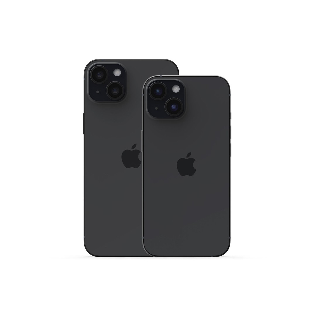 Apple iPhone 15 and 15 Plus 3D Model – Realistic Mobile Phone, FBX, OBJ - View 3