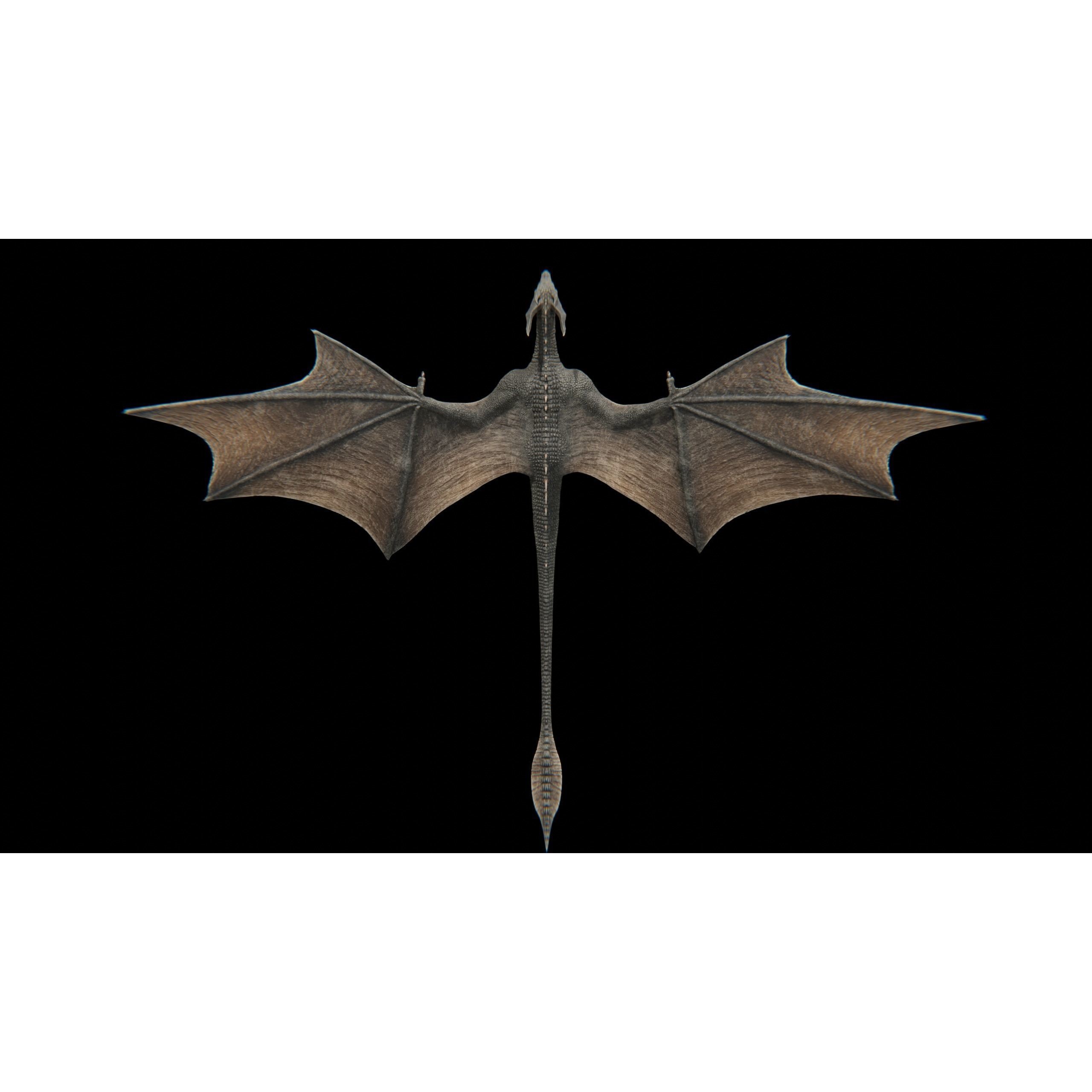 Dragon Wyvern - Low-Poly Game-Ready 3D Model - View 10