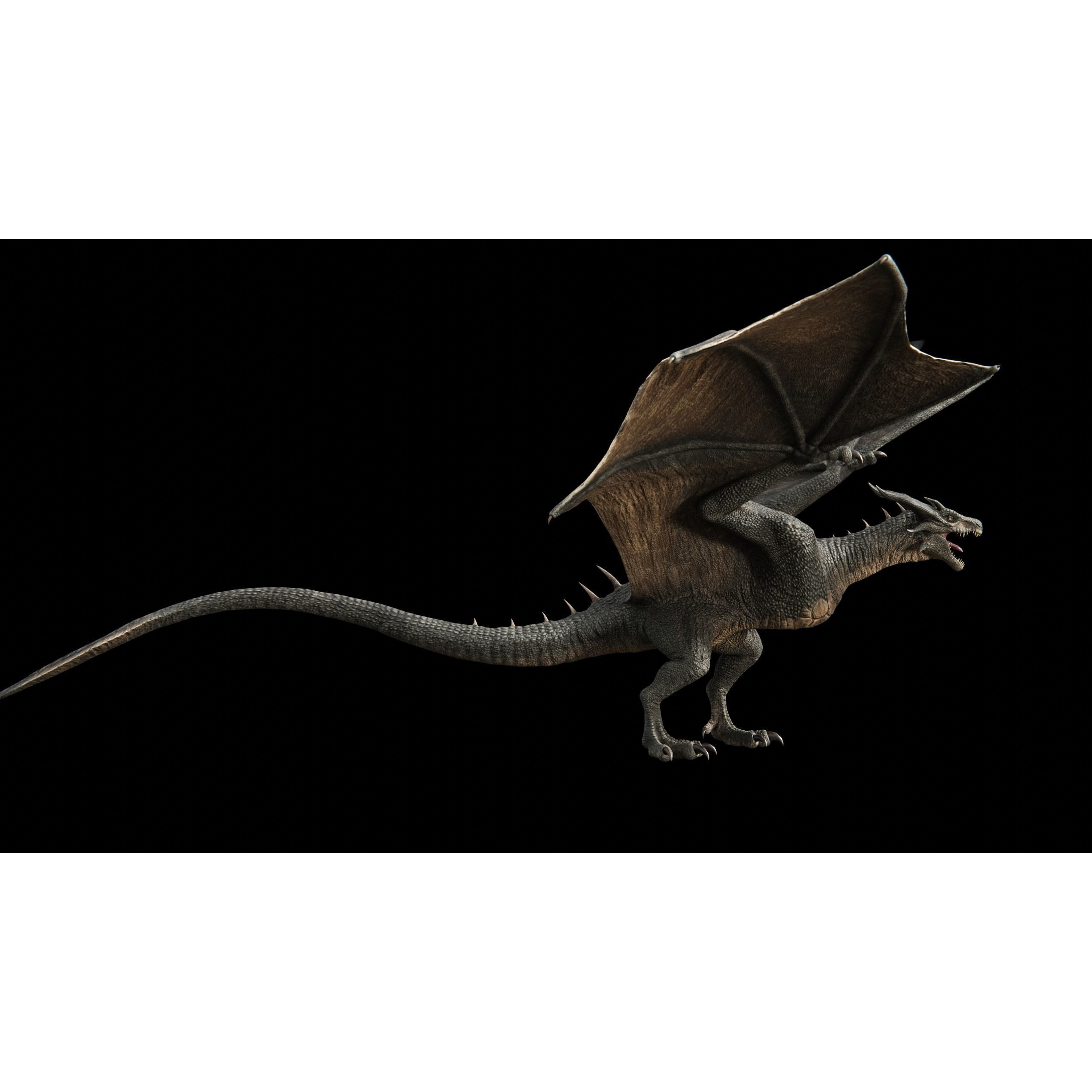 Dragon Wyvern - Low-Poly Game-Ready 3D Model - View 12