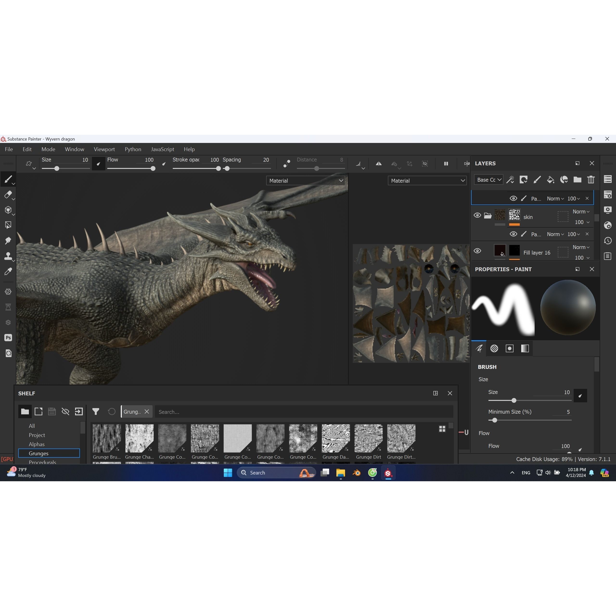 Dragon Wyvern - Low-Poly Game-Ready 3D Model - View 17