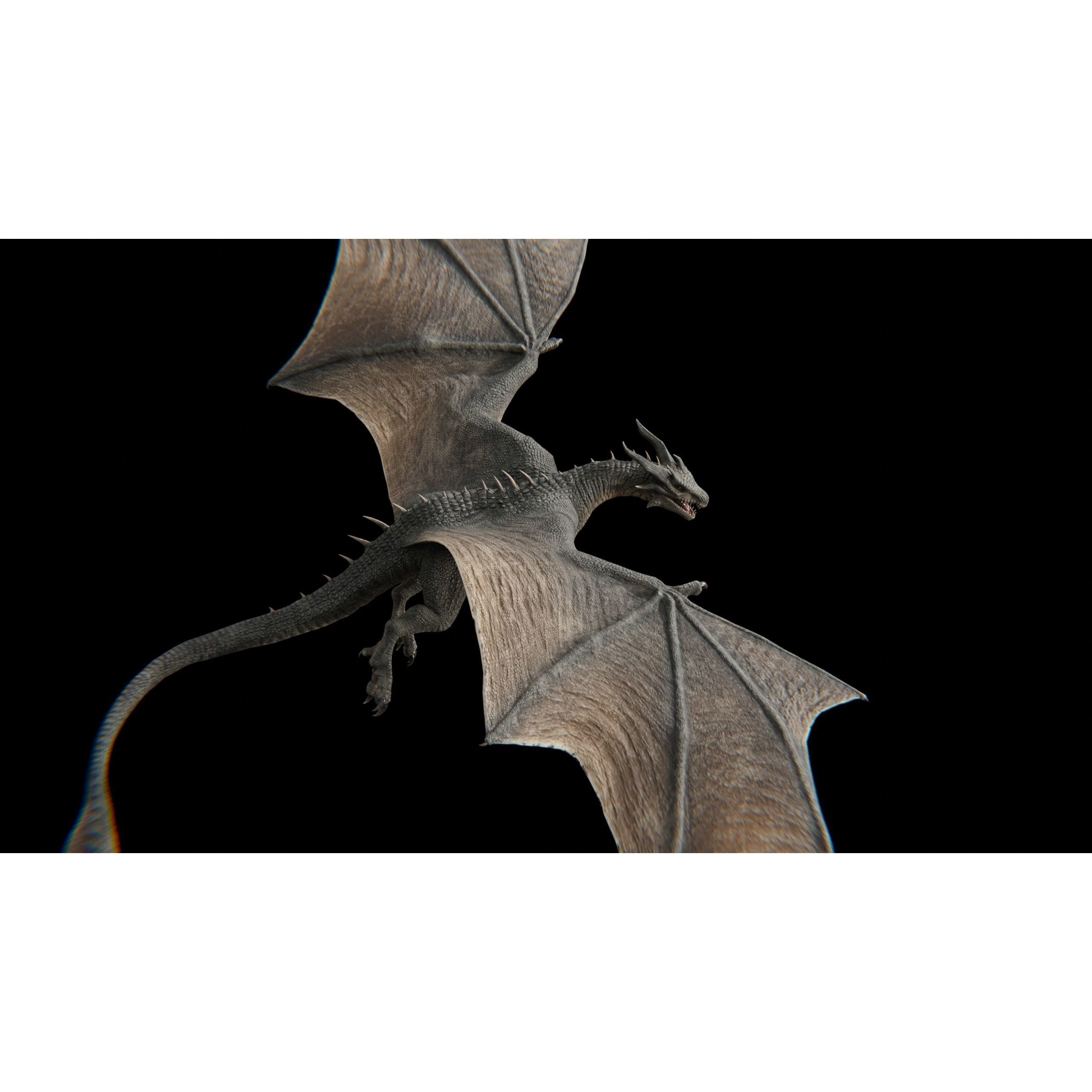 Dragon Wyvern - Low-Poly Game-Ready 3D Model - View 28