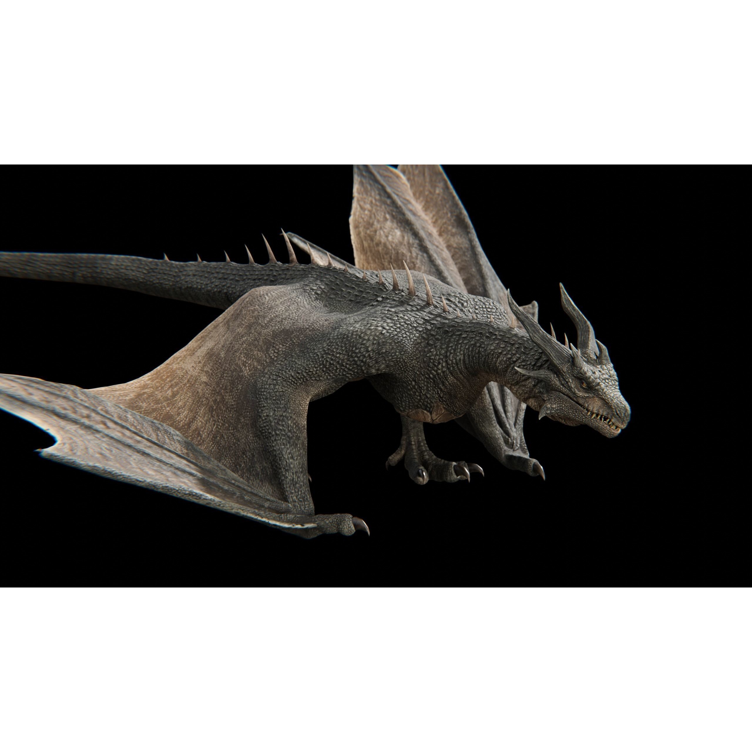 Dragon Wyvern - Low-Poly Game-Ready 3D Model - View 31
