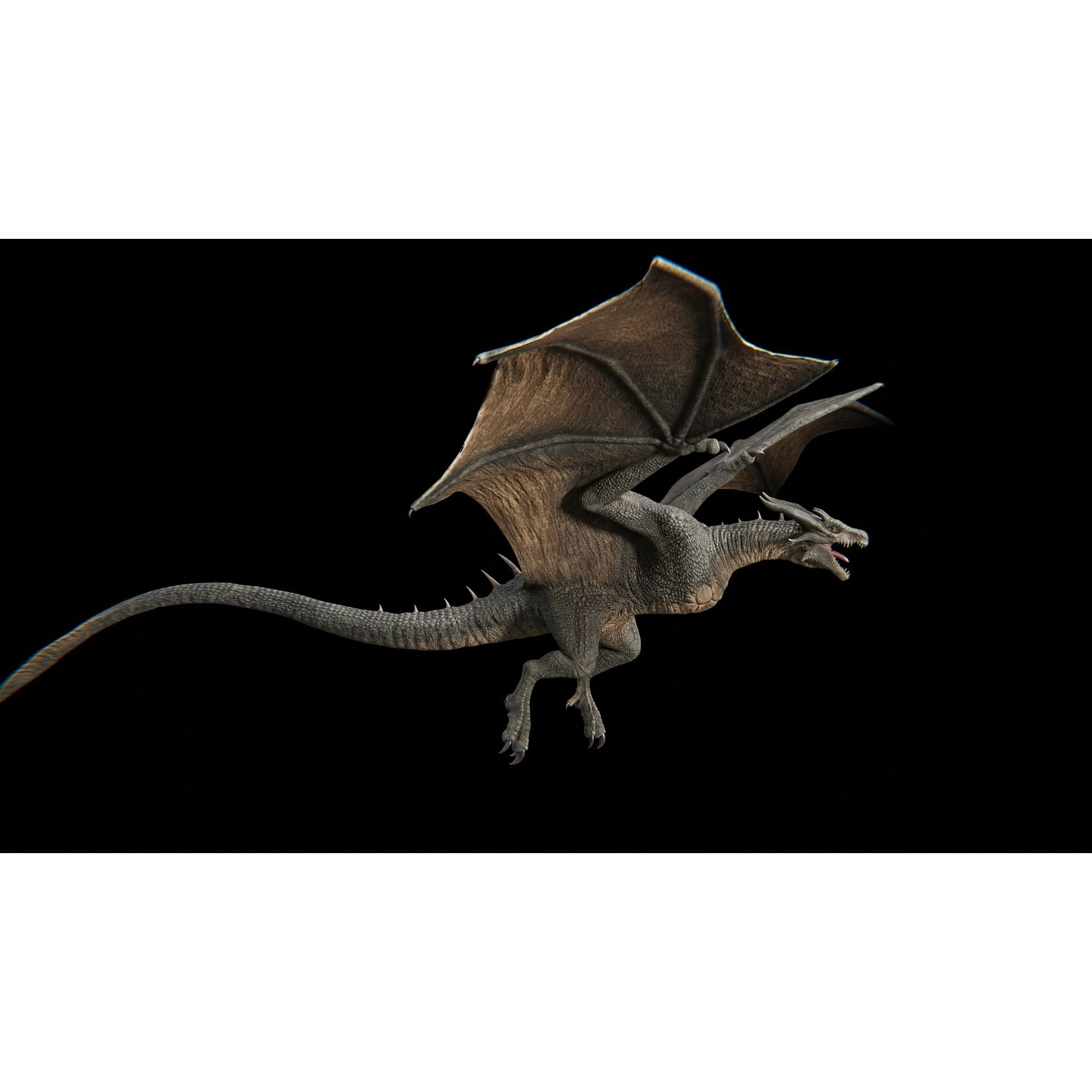 Dragon Wyvern - Low-Poly Game-Ready 3D Model - View 35