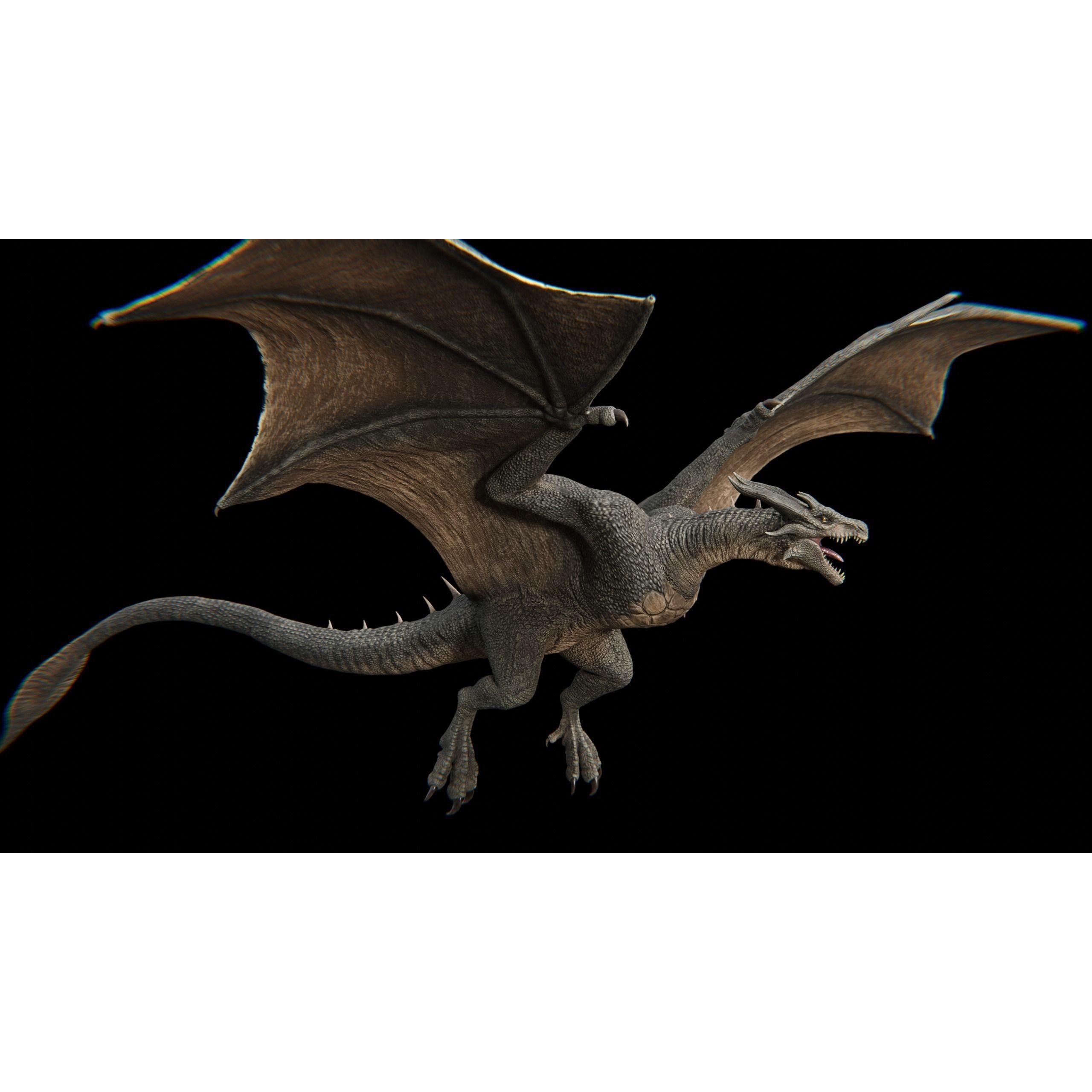Dragon Wyvern - Low-Poly Game-Ready 3D Model - View 38